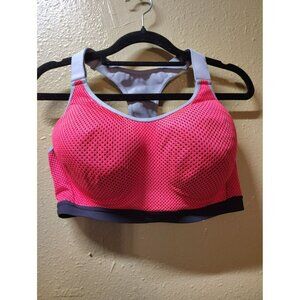 Victoria's secret vsx underwire padded red purple sports bra women's 36DD